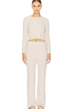 x REVOLVE CozyChic Lite Cable Pullover & Pant Set