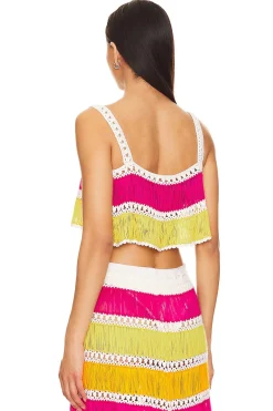 X Revolve Crochet Crop Top