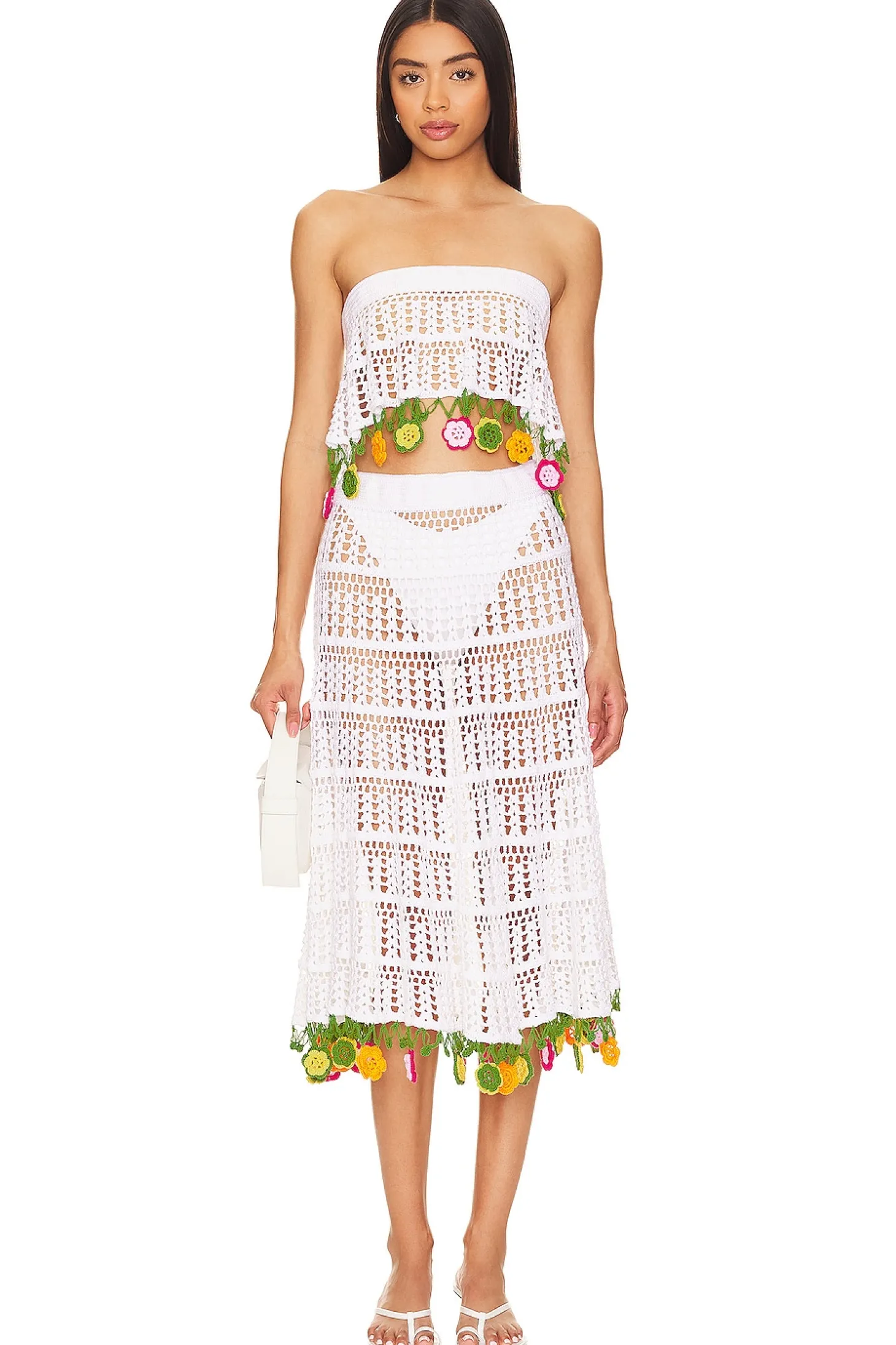 X Revolve Crochet Crop Top