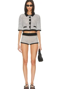 X Revolve Crochet Cropped Cardigan