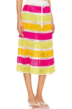 X Revolve Crochet Mini Skirt