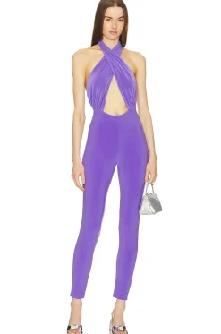 x REVOLVE Cross Halter Jumpsuit