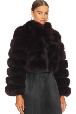 x REVOLVE Faux Fox Fur Jacket