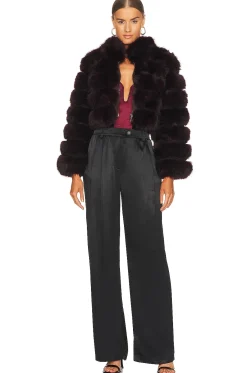 x REVOLVE Faux Fox Fur Jacket