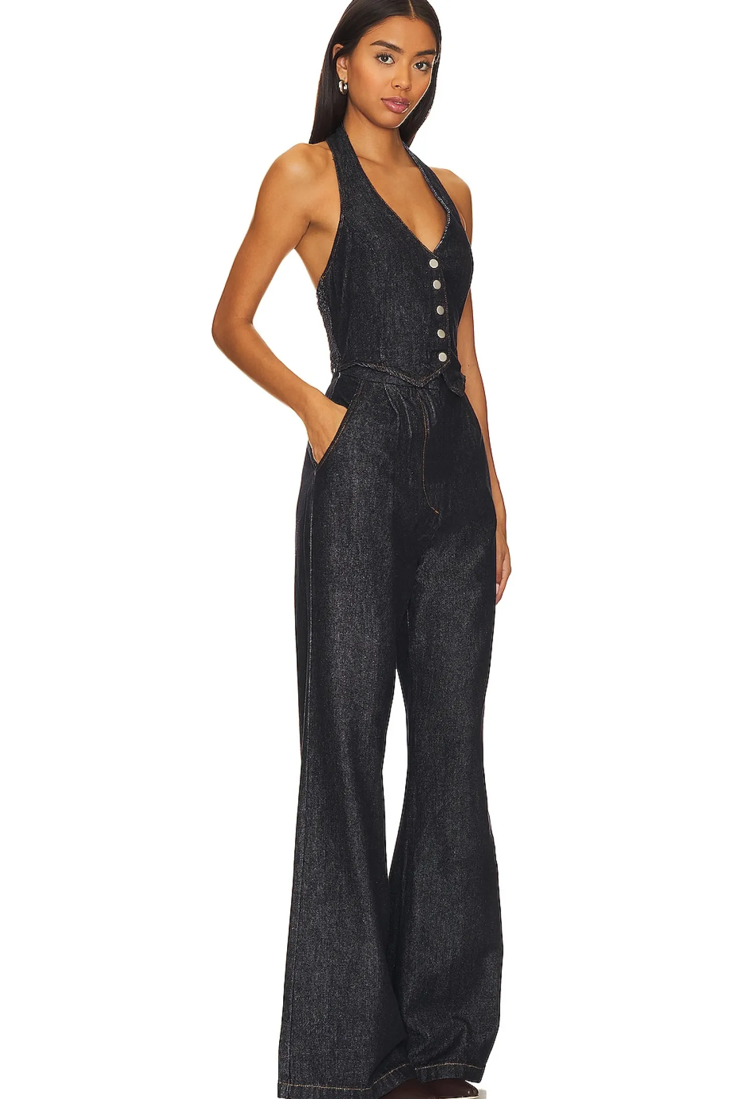 X Revolve Isadore Denim Jumpsuit