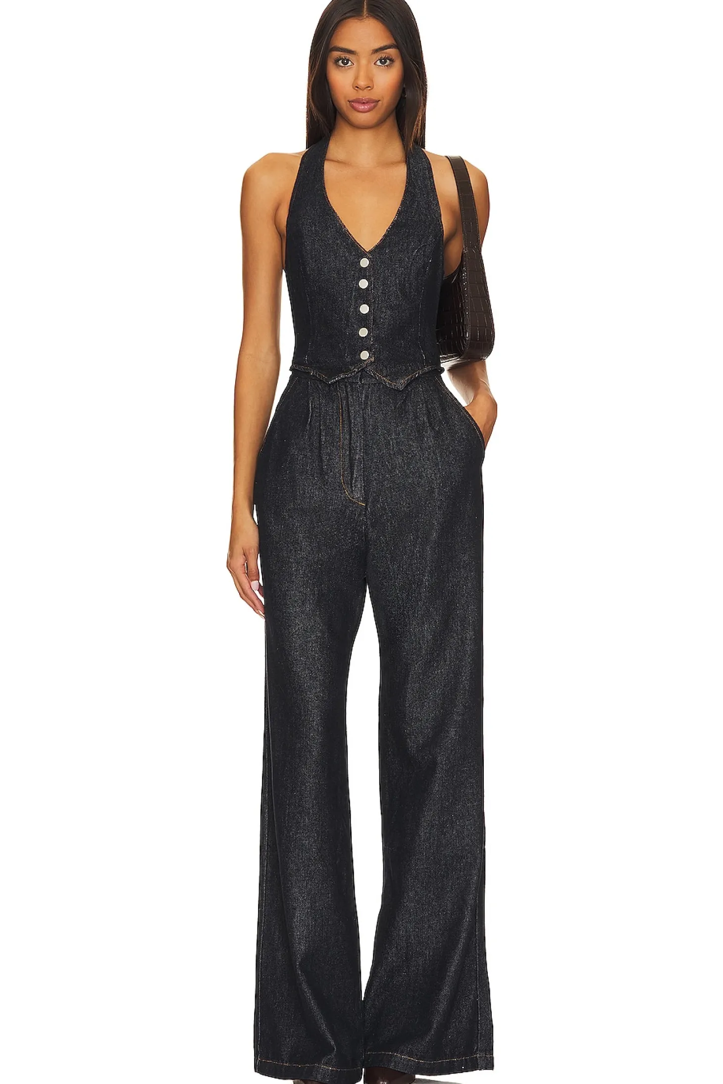 X Revolve Isadore Denim Jumpsuit
