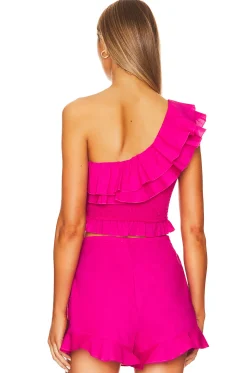 x REVOLVE Leni Ruffle Top