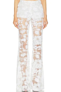 x REVOLVE Lennon Embroidered Trousers