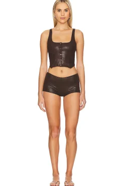 x REVOLVE Mirage Leather Vest