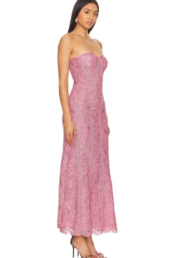 X Revolve Paris Lace Midi Dress