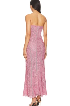 X Revolve Paris Lace Midi Dress