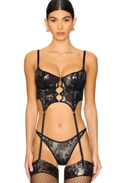 X Savage Fishnet Bustier