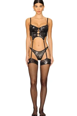 X Savage Fishnet Bustier