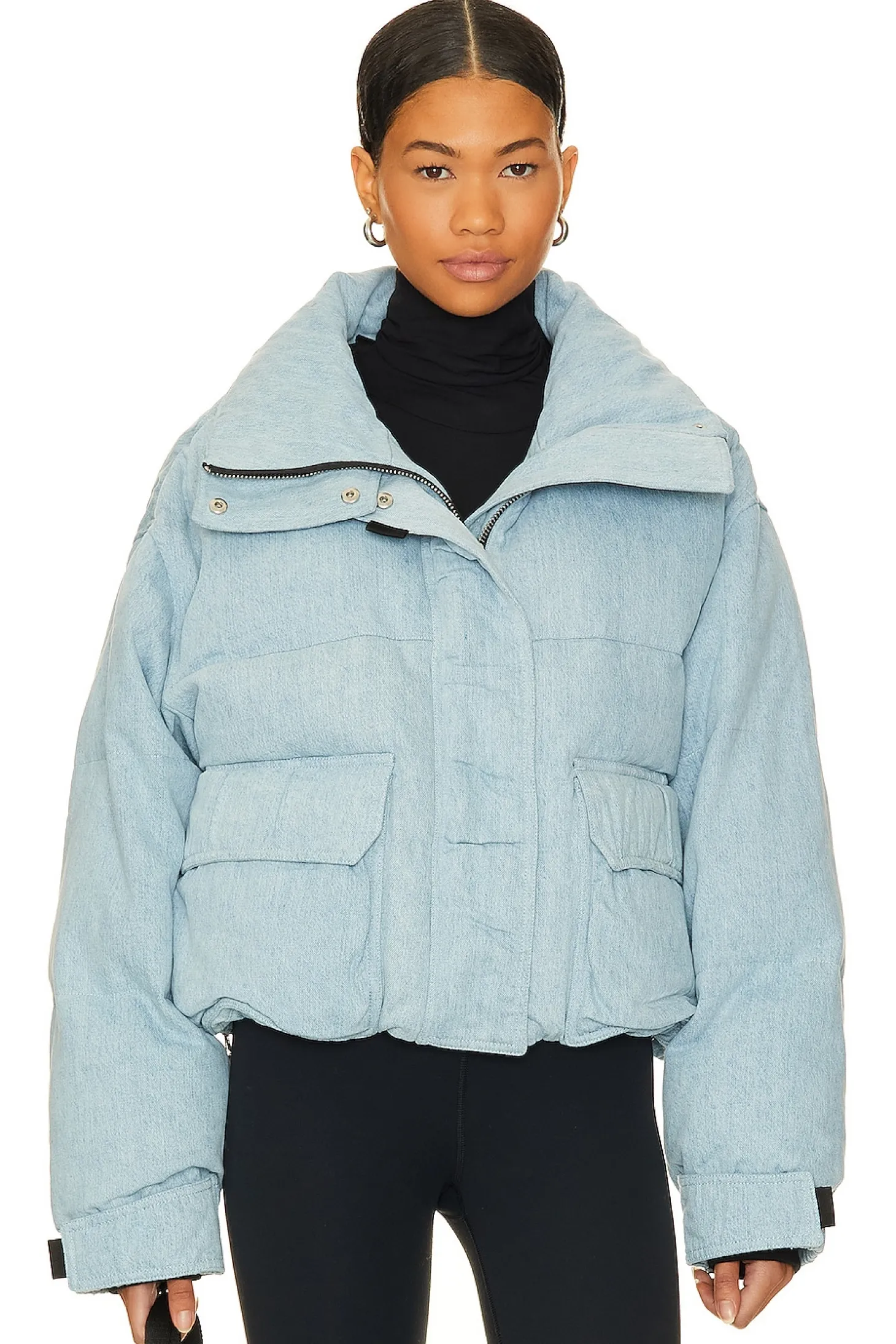 x Shoreditch Ski Club Nova Denim Puffer
