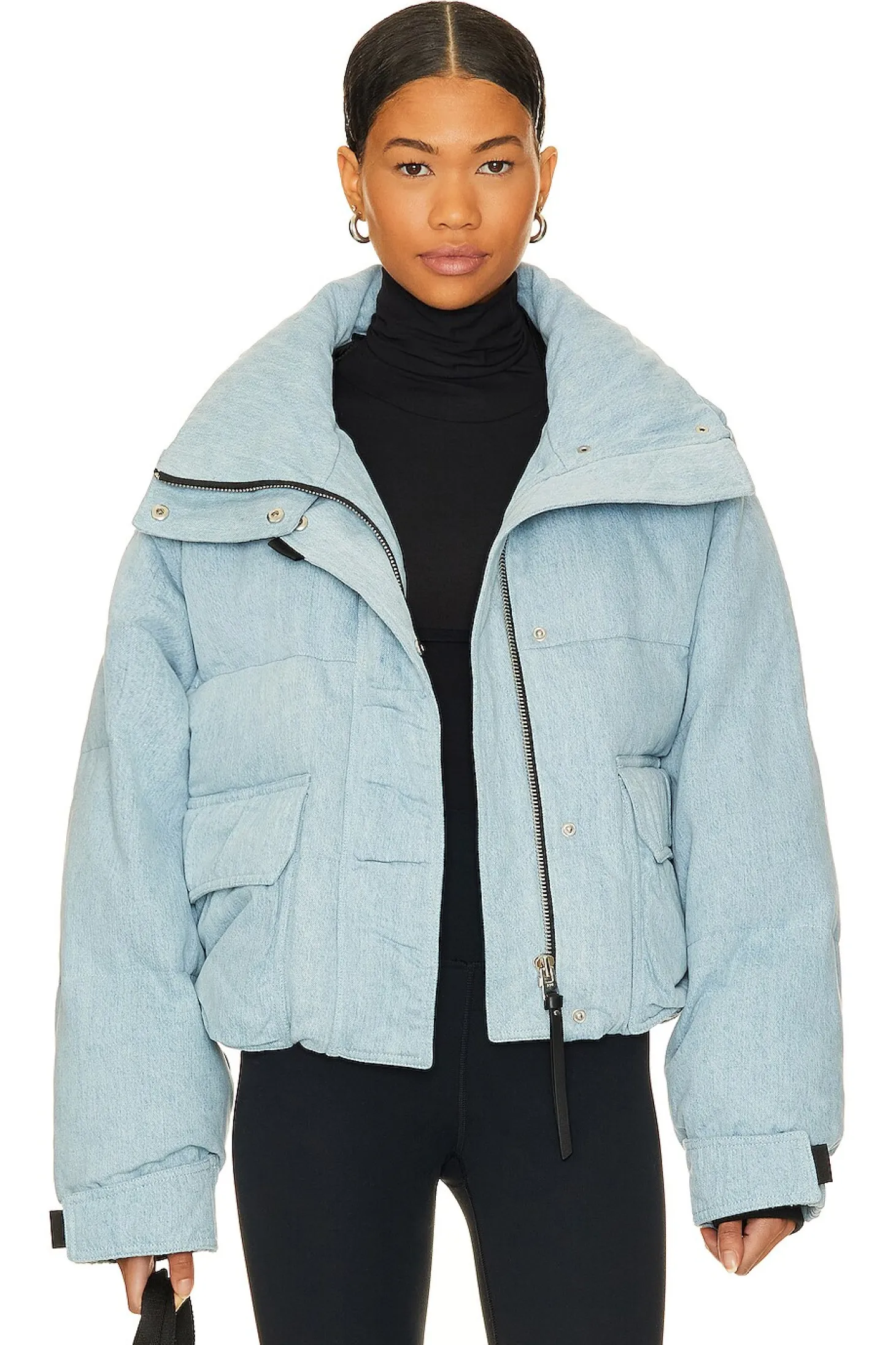 x Shoreditch Ski Club Nova Denim Puffer