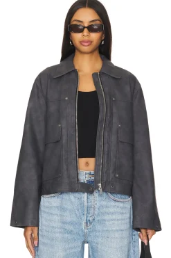 x We The Free Blair Faux Leather Jacket