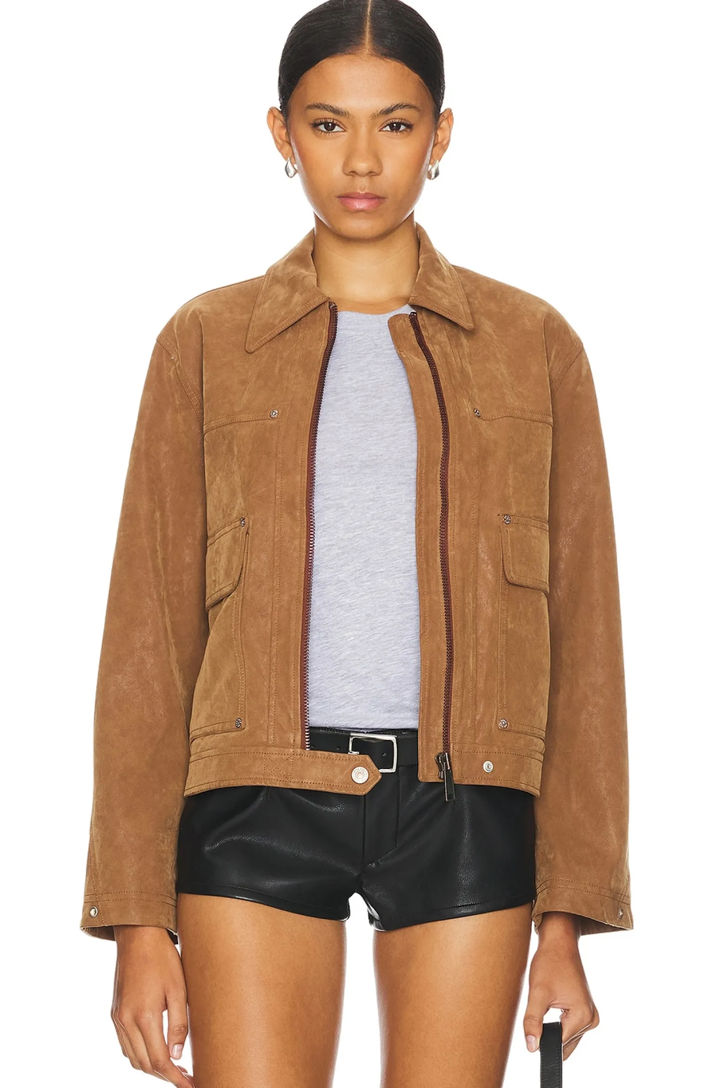 x We The Free Blair Faux Suede Jacket