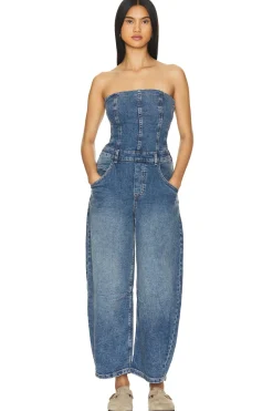 x We The Free Je Suis Pret Barrel Jumpsuit
