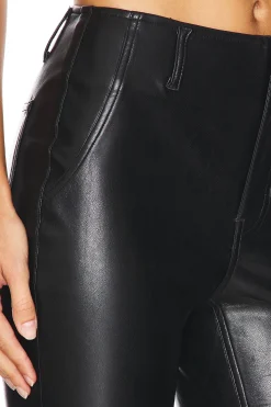 x We The Free Level Up Faux Leather Slit Bootcut