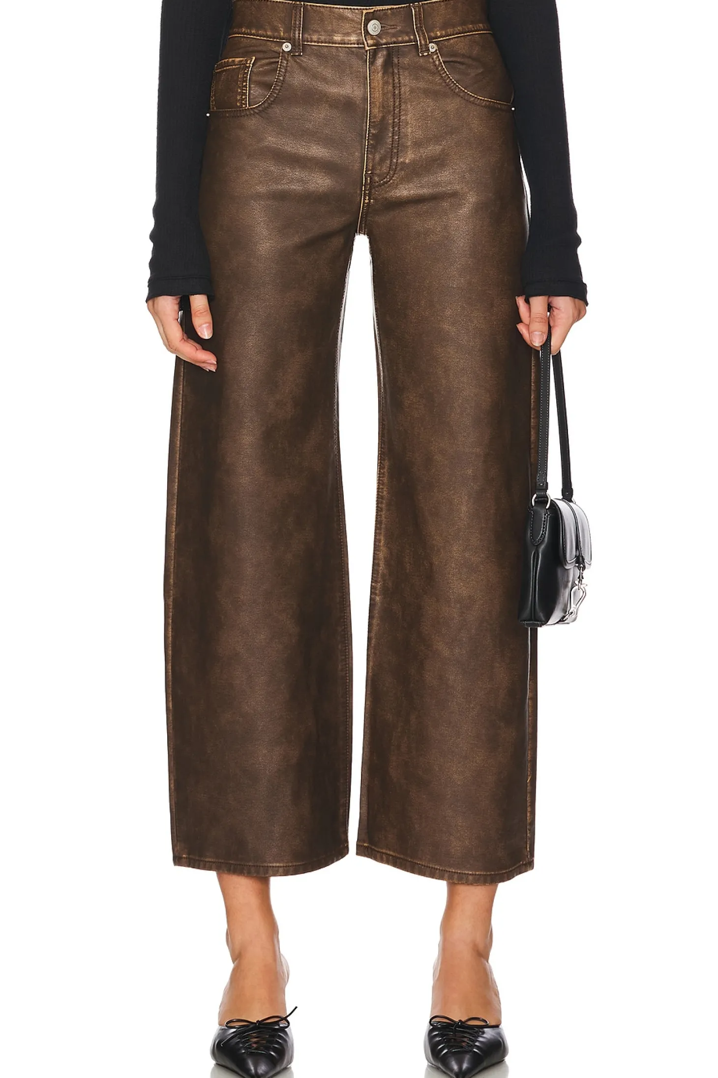 x We The Free Misha Faux Leather Pant