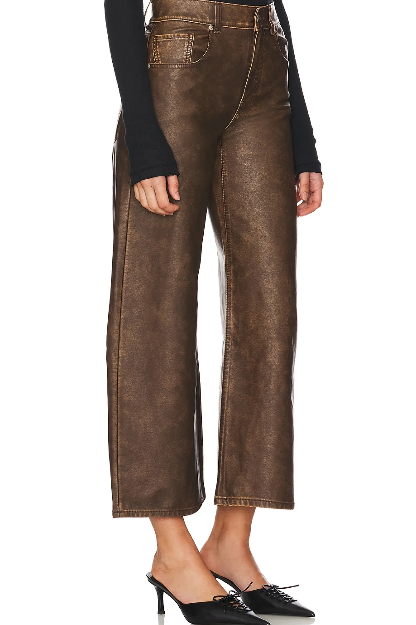 x We The Free Misha Faux Leather Pant