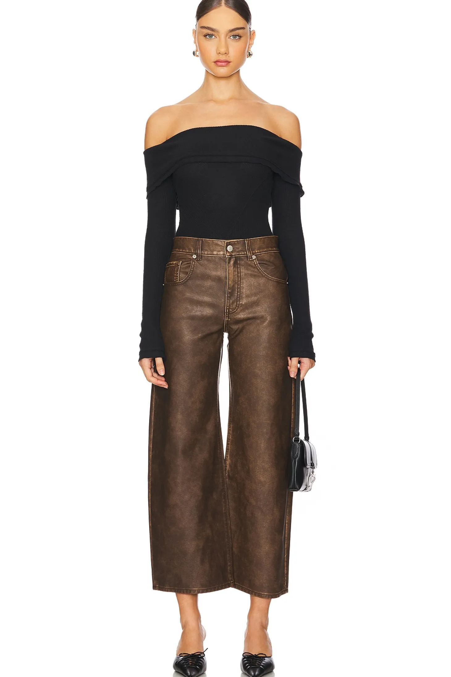 x We The Free Misha Faux Leather Pant