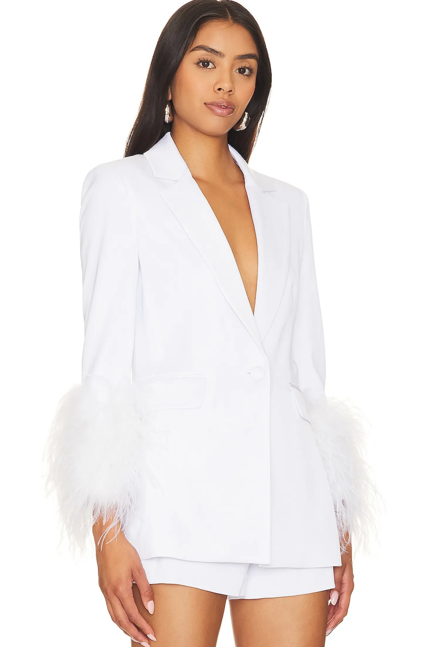 Yona Boxy Feather Blazer