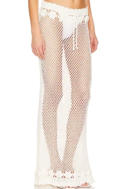 Zanea Ruffle Maxi Skirt