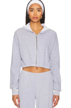 Zip Up Crop Hoodie
