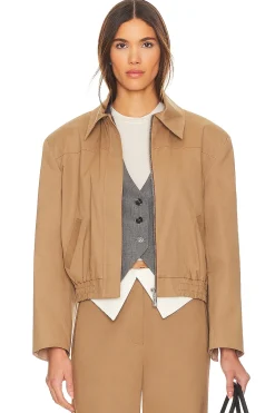 Zipper Detailed Canvas Jacket